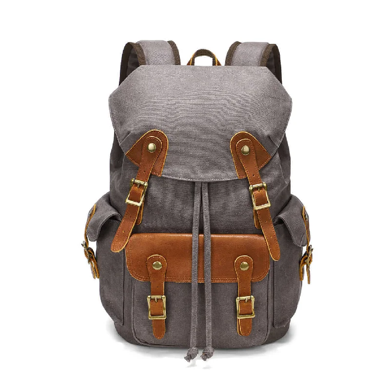 Vintage Motorcycle Style Canvas Backpack - Fits 16" Laptops 26L Fashion-Forward Bags At Exclusive Promotional Prices Vintage Motorcycle Style Canvas Backpack - Fits 16" Laptops 26L Fashion-Forward Bags At Exclusive Promotional Prices