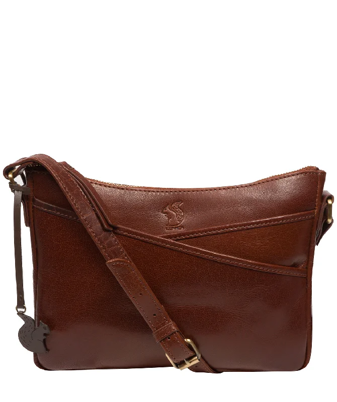 'Viola' Conker Brown Leather Cross Body Bag Everyday Handbags At Wallet-Friendly Rates 'Viola' Conker Brown Leather Cross Body Bag Everyday Handbags At Wallet-Friendly Rates