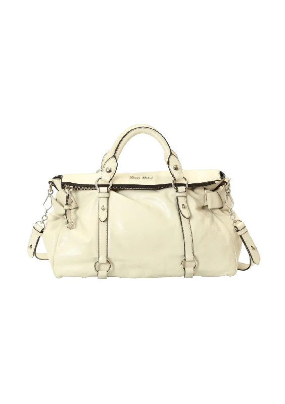 VITELLO SHINE BOW SATCHEL Iconic Handbags At Unbeatable Prices