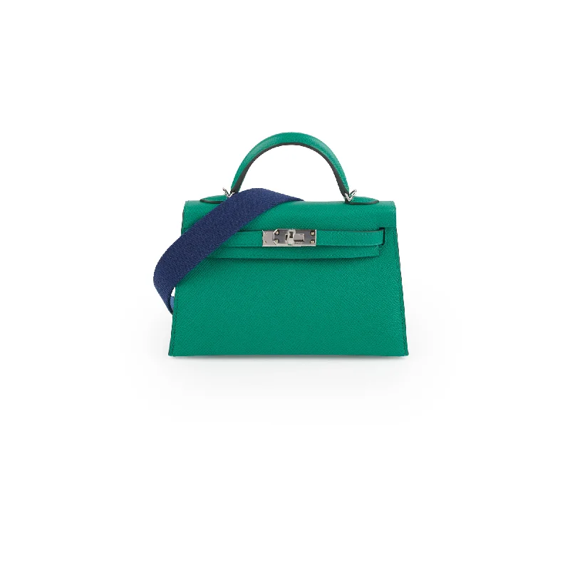 Massive Savings Hermes Mini Kelly Epsom Vert Jade/ Bleu Paradis - U Stamp Luxury Totes At The Lowest Prices Of The Season Massive Savings Hermes Mini Kelly Epsom Vert Jade/ Bleu Paradis - U Stamp Luxury Totes At The Lowest Prices Of The Season