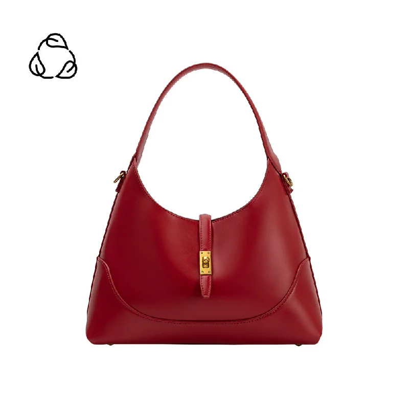 Cozy Comfort Style Sale Caroline Red Recycled Vegan Shoulder Bag Limited-Time Handbag Sale Cozy Comfort Style Sale Caroline Red Recycled Vegan Shoulder Bag Limited-Time Handbag Sale