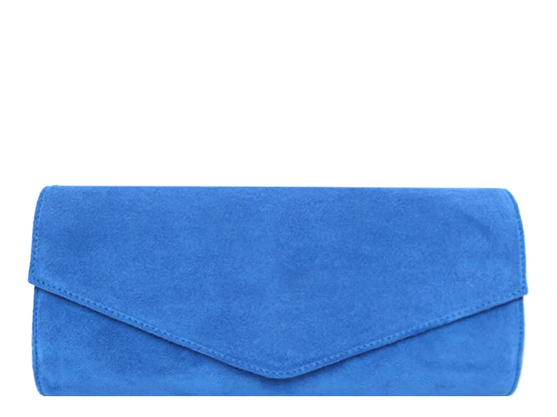 Chic Style Discounts Clutch Handbag Suede - Cobalt Upgrade Your Look With Our Bag Sale Chic Style Discounts Clutch Handbag Suede - Cobalt Upgrade Your Look With Our Bag Sale
