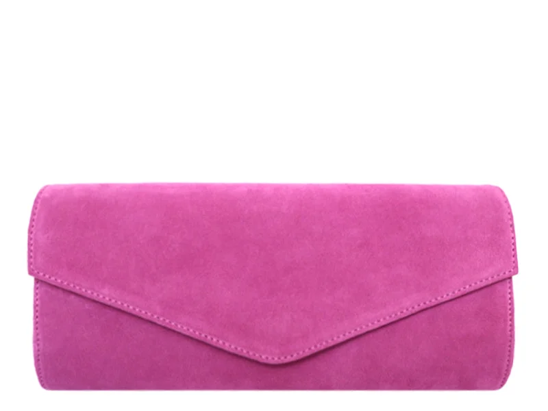 Modern Fashion Sale Clutch Handbag Suede - Fuchsia Chic Handbags At Special Promotional Prices Modern Fashion Sale Clutch Handbag Suede - Fuchsia Chic Handbags At Special Promotional Prices