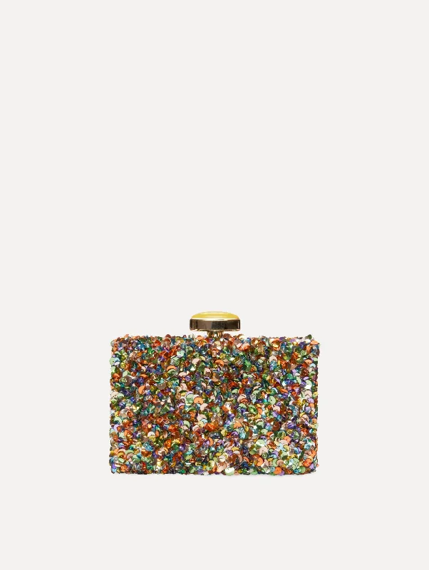 Premium Fashion Confetti Sequin Embroidered Minaudiere Premium Handbags With A Touch Of Elegance Premium Fashion Confetti Sequin Embroidered Minaudiere Premium Handbags With A Touch Of Elegance