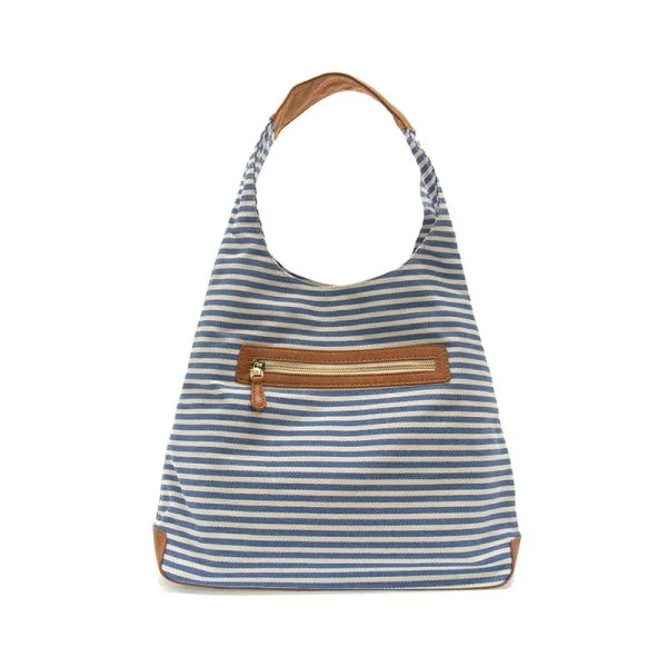 Designer Bags For Luxury Collectors April Canvas Hobo Bag - L8171-06 - Women BLUE & WHITE Shoulder Bags, Best Deals Today Designer Bags For Luxury Collectors April Canvas Hobo Bag - L8171-06 - Women BLUE & WHITE Shoulder Bags, Best Deals Today