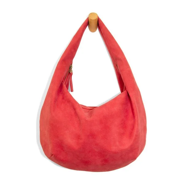 Odor-Resistant And Budget Bags Bianca Soft Crescent Shoulder Bag - L8204-05 - Women RED Grab Your Favorite Handbags For Less Odor-Resistant And Budget Bags Bianca Soft Crescent Shoulder Bag - L8204-05 - Women RED Grab Your Favorite Handbags For Less