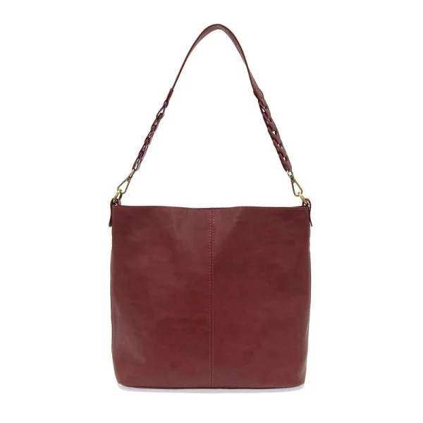 Affordable Trendy Fashion Tessa Convertible Hobo Bag with Link Strap - L8180-53  -  Women  BURGUNDY Designer Bags At Lower Prices