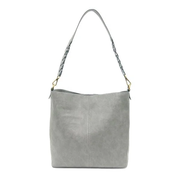 Fashion Sale Tessa Convertible Hobo Bag with Link Strap - L8180-10 - Women GREY Premium Handbags At Exclusive Prices Fashion Sale Tessa Convertible Hobo Bag with Link Strap - L8180-10 - Women GREY Premium Handbags At Exclusive Prices