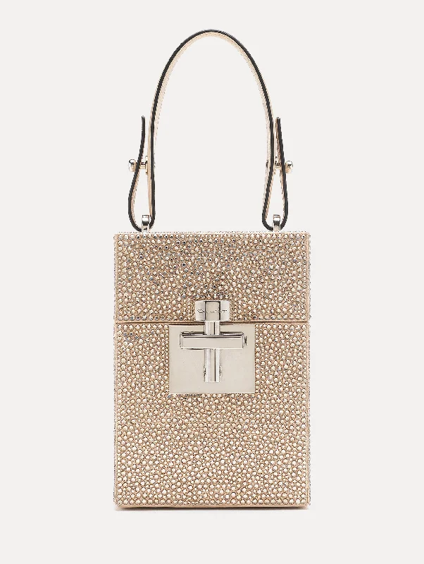 The Good Stuff Crystal Pavé Alibi Cube Affordable Luxury With Top-Quality Handbags