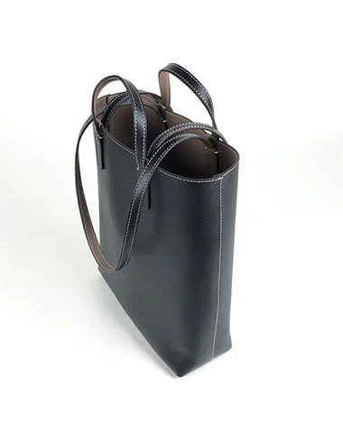 Fashion Sale Cute Womens Black&Coffee Leather Shoulder Tote Bag Best Tote Handbag Shopper Bag Purse for Ladies Handbag Deals You'll Love