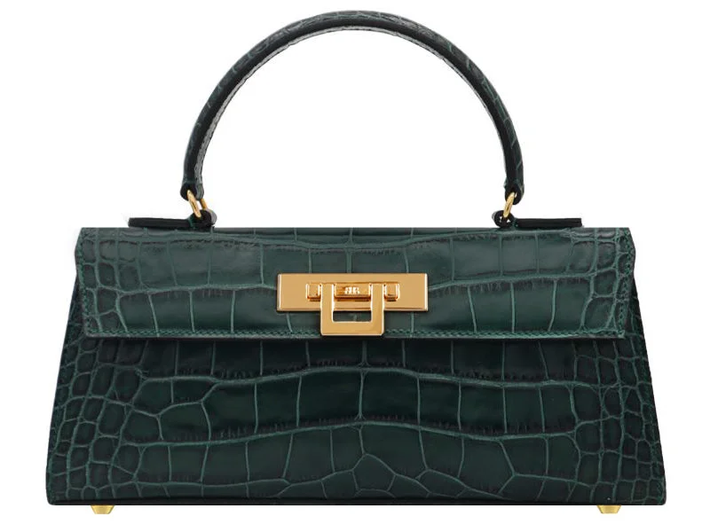 Fonteyn East West Orinoco - Dark Green Premium Quality Bags, Budget Prices