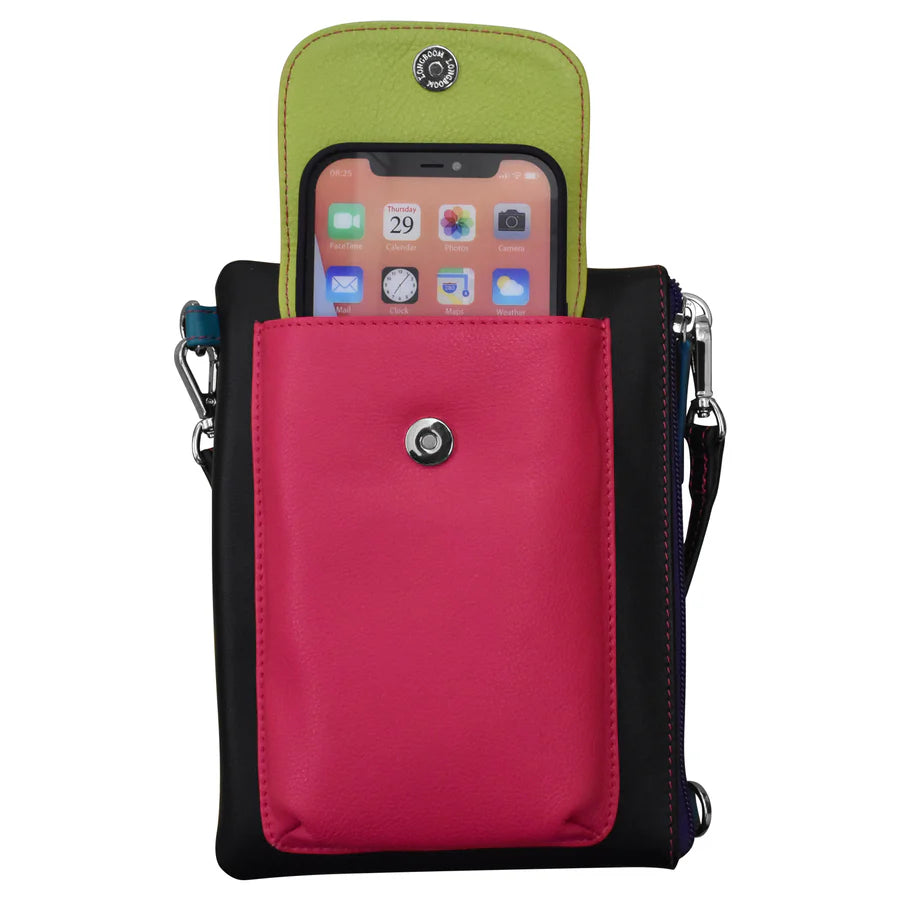 Unleash Your Style Handbag Cell Phone Black Brights Leather RFID Blocking 6040 Stylish Totes With Special Discounts Unleash Your Style Handbag Cell Phone Black Brights Leather RFID Blocking 6040 Stylish Totes With Special Discounts