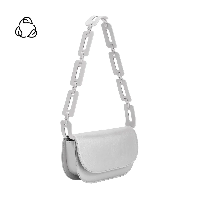 Unleash Your Fashion Inez Silver Metallic Recycled Vegan Shoulder Bag Premium Handbags At Budget-Friendly Prices Unleash Your Fashion Inez Silver Metallic Recycled Vegan Shoulder Bag Premium Handbags At Budget-Friendly Prices