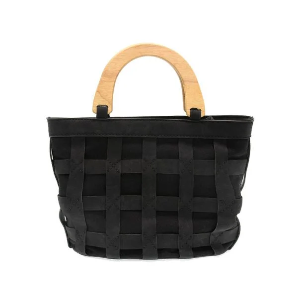 Classic Modern Offers Wood Handle Bag - L8150-00-BLACK- Women's Trendy Purses At Exclusive Promotional Rates Classic Modern Offers Wood Handle Bag - L8150-00-BLACK- Women's Trendy Purses At Exclusive Promotional Rates