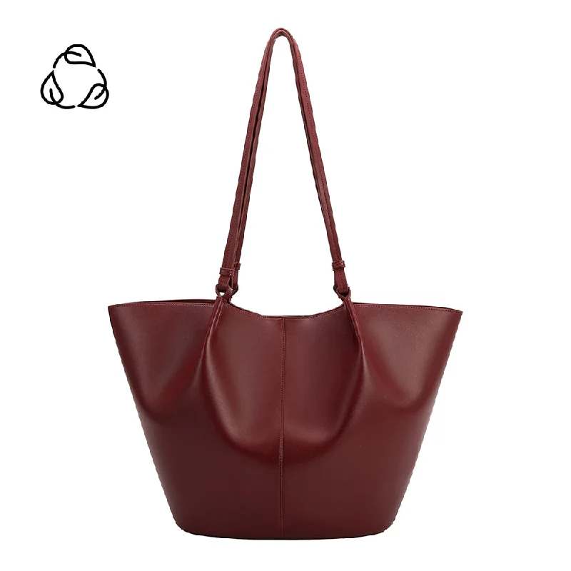 Limited Edition Bags For Collectors Lydia Cranberry Recycled Vegan Large Tote Bag High-Fashion Handbags At Reduced Costs Limited Edition Bags For Collectors Lydia Cranberry Recycled Vegan Large Tote Bag High-Fashion Handbags At Reduced Costs
