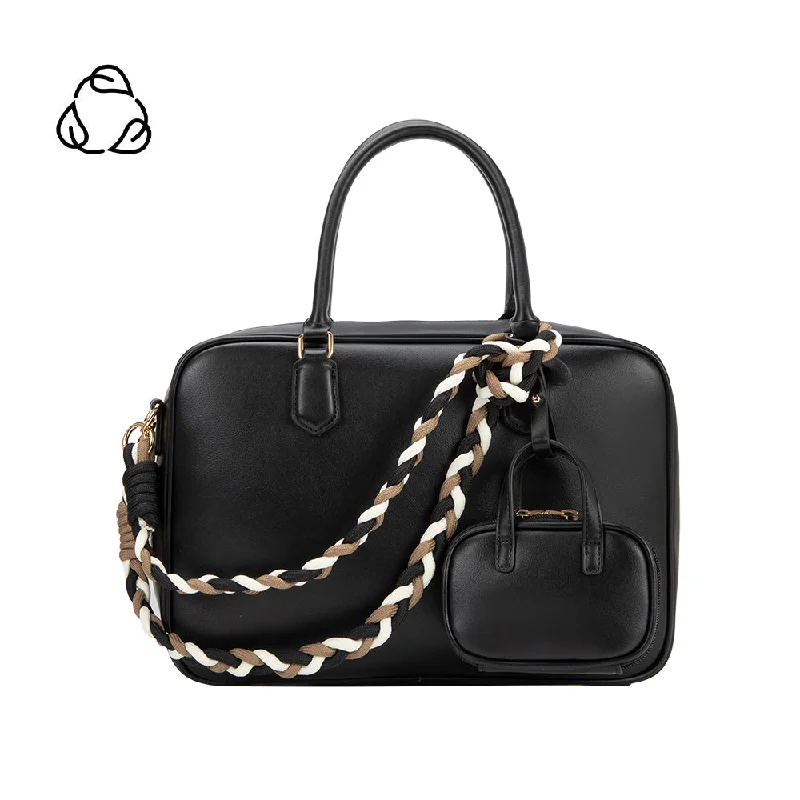 Huge Markdowns Natasha Black Large Recycled Vegan Top Handle Bag Everyday Elegance At Special Prices Huge Markdowns Natasha Black Large Recycled Vegan Top Handle Bag Everyday Elegance At Special Prices