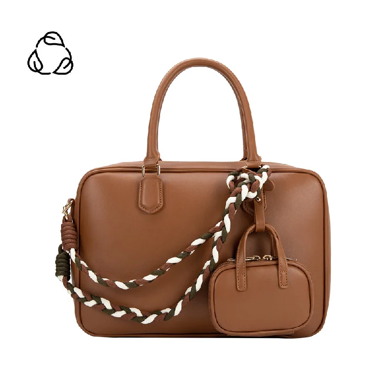 Natasha Saddle Large Recycled Vegan Top Handle Bag Luxury Totes, Affordable Prices