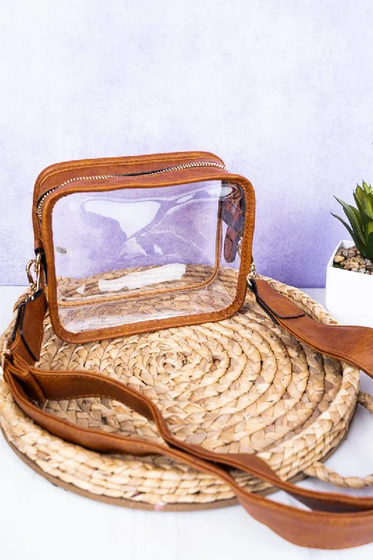 Inspired Bags For Luxury Fashion Lovers NGIL Light Brown Strap Clear Stadium Bag The Best Handbag Deals Are Available Now Inspired Bags For Luxury Fashion Lovers NGIL Light Brown Strap Clear Stadium Bag The Best Handbag Deals Are Available Now
