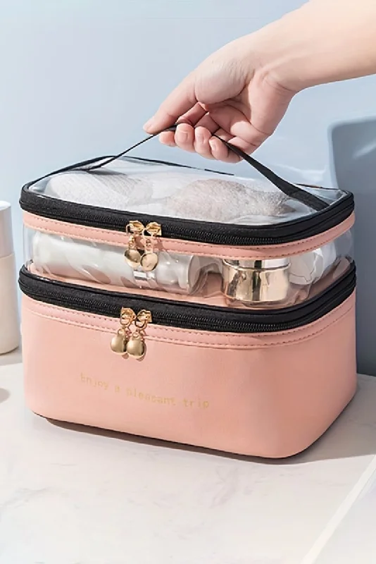 Affordable Luxury Fashion PREORDER! ETA 11/20 Pleasant Trip Beige Double Layer Cosmetic Case **SHIPPING EXPECTED TO BEGIN ON DATE 11/20** Classic And Modern Handbags Now More Affordable Affordable Luxury Fashion PREORDER! ETA 11/20 Pleasant Trip Beige Double Layer Cosmetic Case **SHIPPING EXPECTED TO BEGIN ON DATE 11/20** Classic And Modern Handbags Now More Affordable