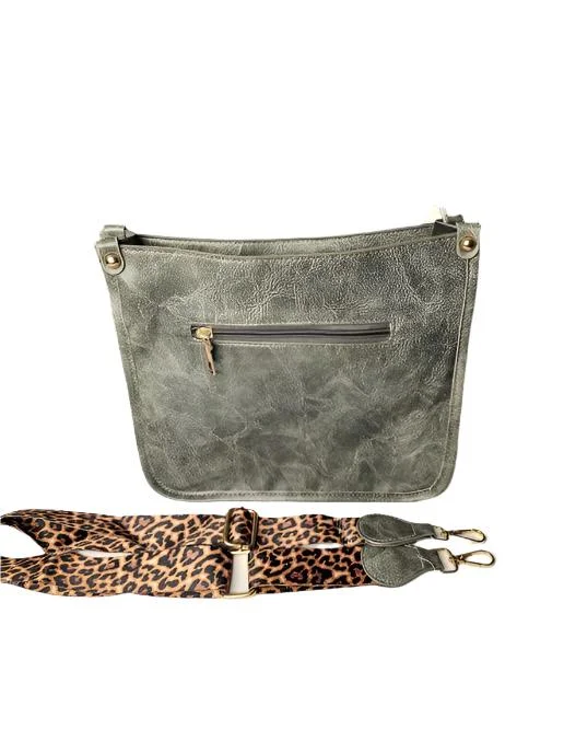 Edgy Bags For Bold And Daring Fashionistas Bucket Bag - Crossbody - Guitar Strap - Faux Leather - Women's - 11w x 9.25-Grey Designer-Inspired Bags At Reduced Prices Edgy Bags For Bold And Daring Fashionistas Bucket Bag - Crossbody - Guitar Strap - Faux Leather - Women's - 11w x 9.25-Grey Designer-Inspired Bags At Reduced Prices