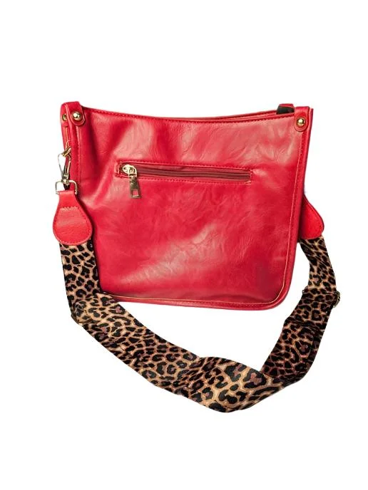Customizable Bags For Personalized Style Bucket Bag - Crossbody - Guitar Strap - Faux Leather - Women's - 11w x 9.25- Red Chic Shoulder Bags At Promotional Rates Customizable Bags For Personalized Style Bucket Bag - Crossbody - Guitar Strap - Faux Leather - Women's - 11w x 9.25- Red Chic Shoulder Bags At Promotional Rates