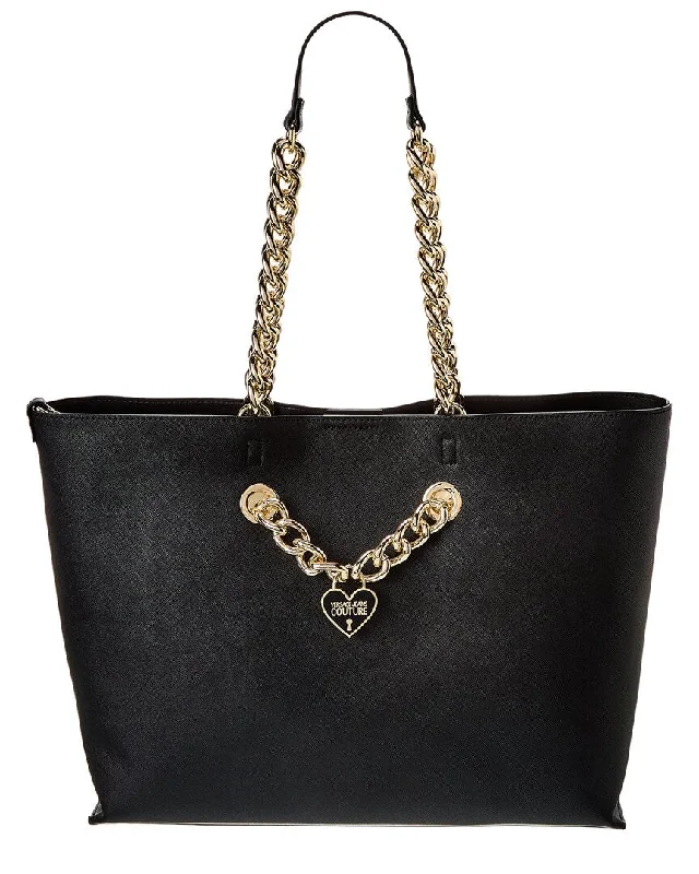 Trendy Women's Wear Collection Versace Jeans Couture Logo Charm Tote Trendy And Classic Bags Now At Unbeatable Discounts Trendy Women's Wear Collection Versace Jeans Couture Logo Charm Tote Trendy And Classic Bags Now At Unbeatable Discounts