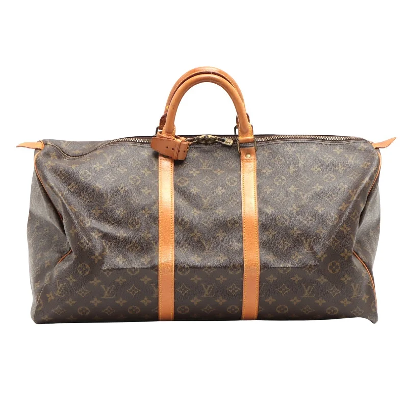 Limited Stock Louis Vuitton Brown Canvas Keepall 55 handbag bag Trendy Purses With Limited-Time Offers Limited Stock Louis Vuitton Brown Canvas Keepall 55 handbag bag Trendy Purses With Limited-Time Offers