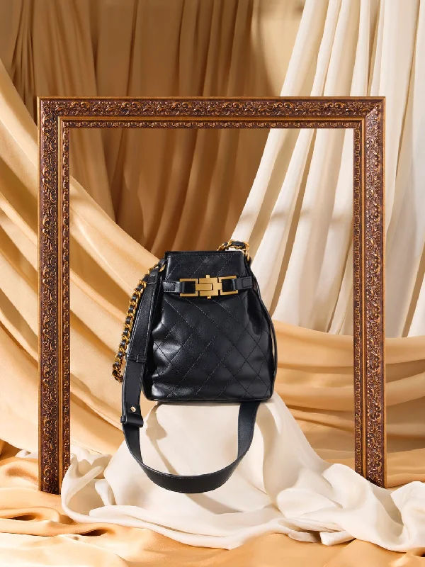 Stylish Statements Women Black Textured Quilted Textured Potli With Buckle Detail Final Call – Shop Stylish Bags Before They're Gone Stylish Statements Women Black Textured Quilted Textured Potli With Buckle Detail Final Call – Shop Stylish Bags Before They're Gone