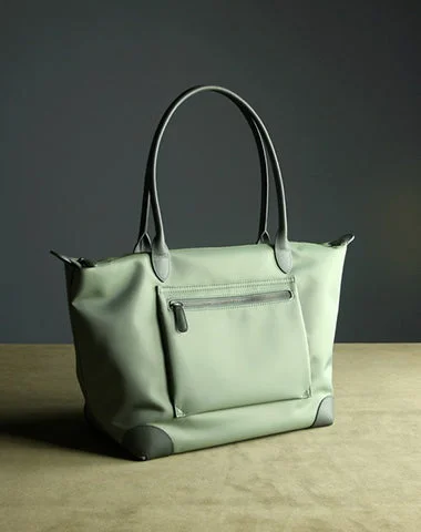 Fashion Frontiers Womens Light Green Nylon Shoulder Tote Medium Green Nylon Handbag Purse for Ladies Seasonal Sale On Trendy Handbags Fashion Frontiers Womens Light Green Nylon Shoulder Tote Medium Green Nylon Handbag Purse for Ladies Seasonal Sale On Trendy Handbags